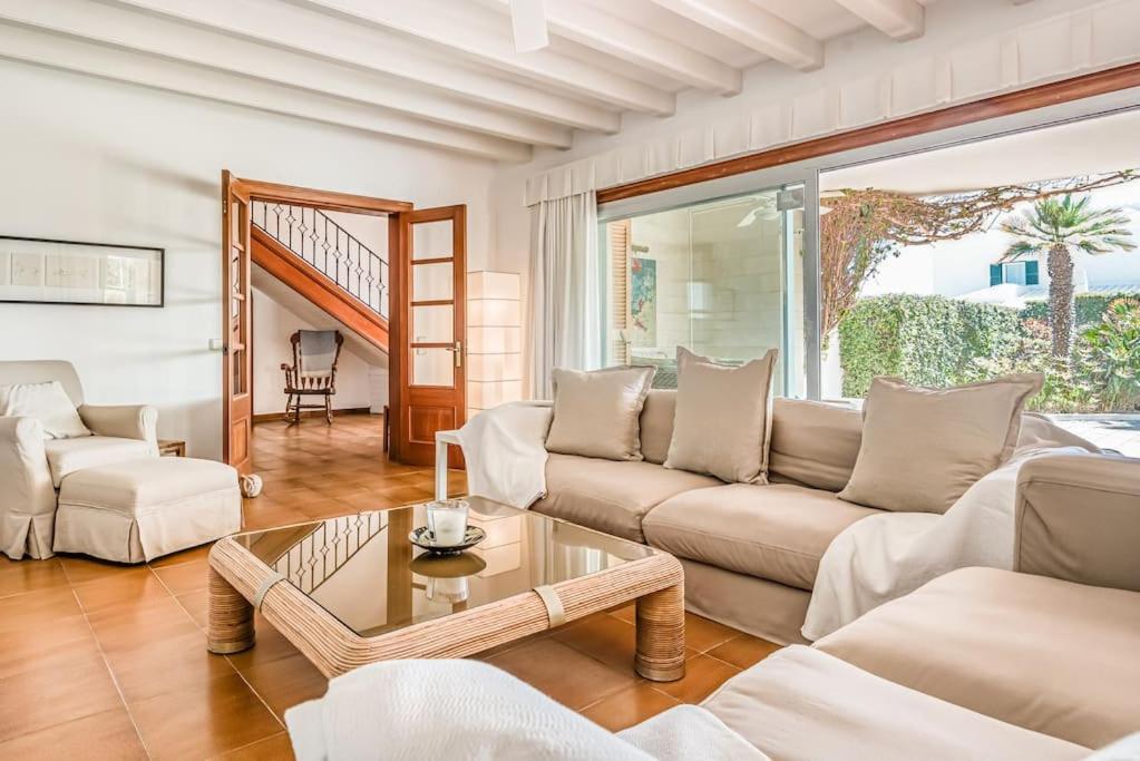 La Calma Espectacular Villa Con Jardin Y Piscina En Menorca S'Algar Bagian luar foto