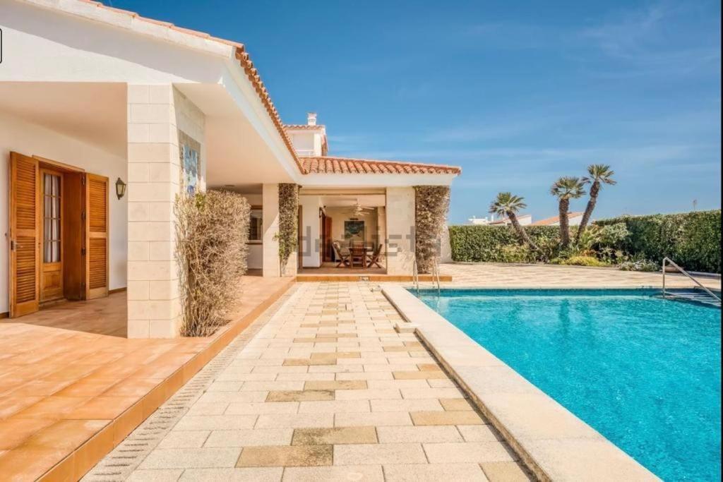 La Calma Espectacular Villa Con Jardin Y Piscina En Menorca S'Algar Bagian luar foto