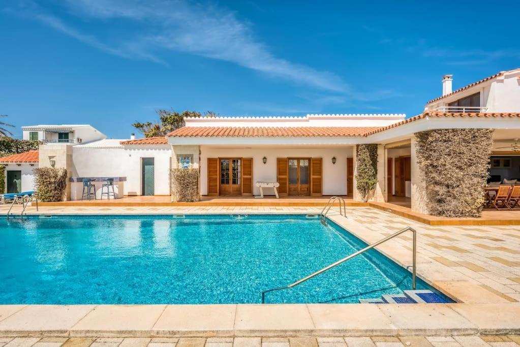 La Calma Espectacular Villa Con Jardin Y Piscina En Menorca S'Algar Bagian luar foto