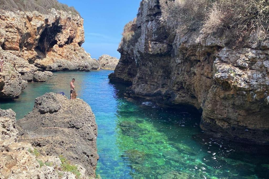 La Calma Espectacular Villa Con Jardin Y Piscina En Menorca S'Algar Bagian luar foto