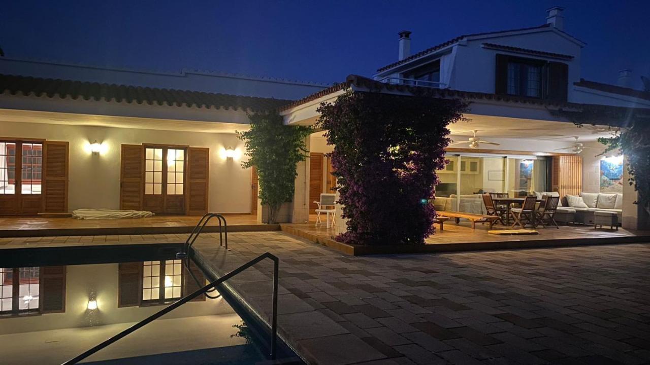 La Calma Espectacular Villa Con Jardin Y Piscina En Menorca S'Algar Bagian luar foto